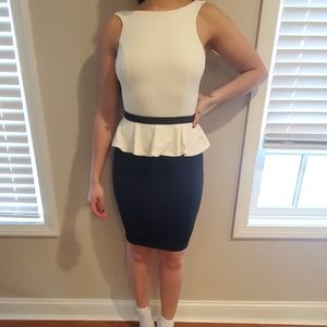 NWT bebe peplum top dress
